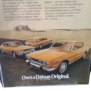 Vintage 1973 Datsun 610  From Nissan With Pride Ad Advertisement